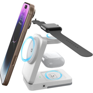 Foldable Magnetic 3-in-1 Wireless Charging Station