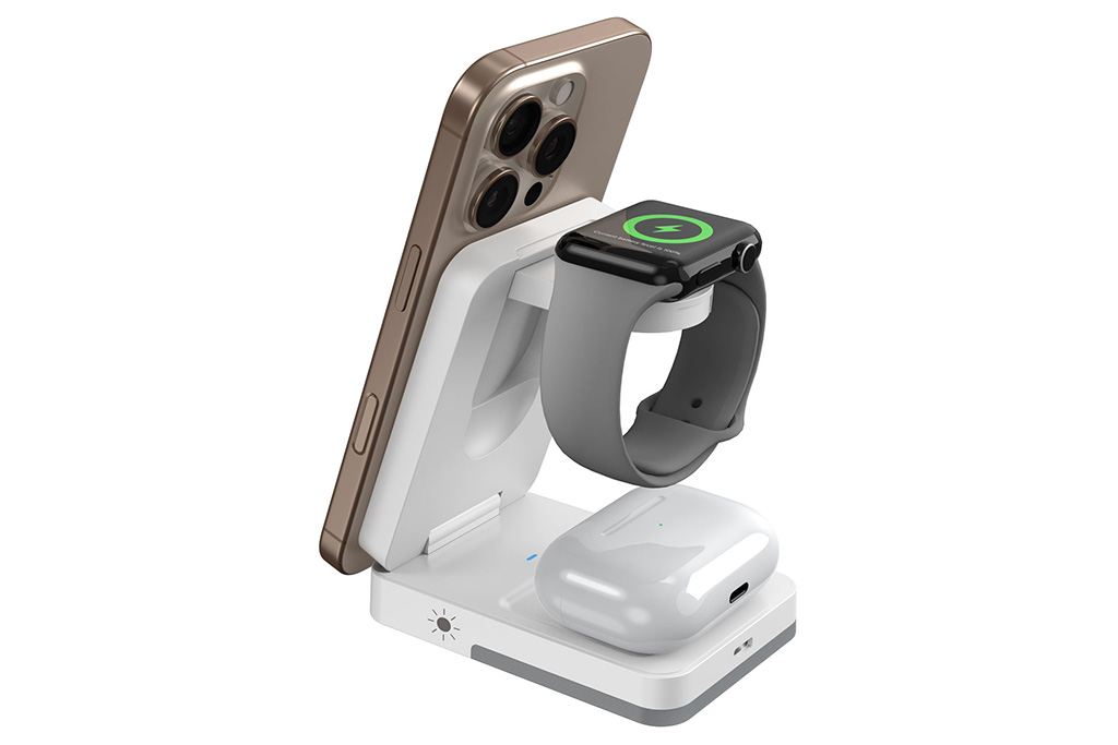 Foldable Magnetic 3-in-1 Wireless Charging Station - 图片 2