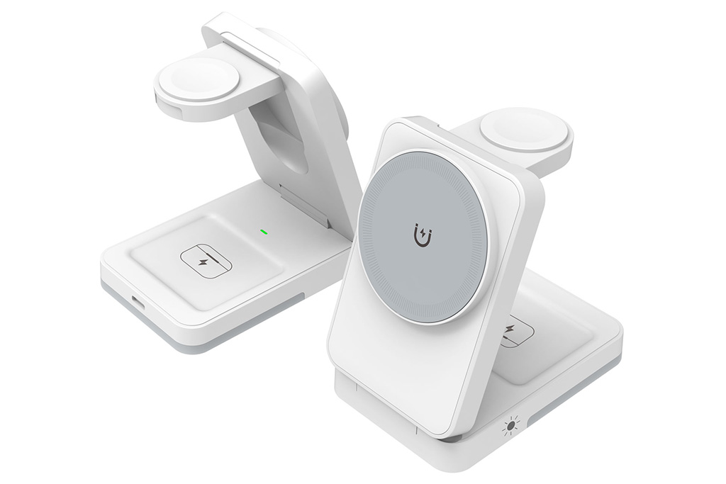 Foldable Magnetic 3-in-1 Wireless Charging Station - 图片 4