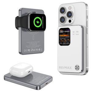 MagSafe Compatible 3-in-1 Wireless Power Bank 5000 mAh
