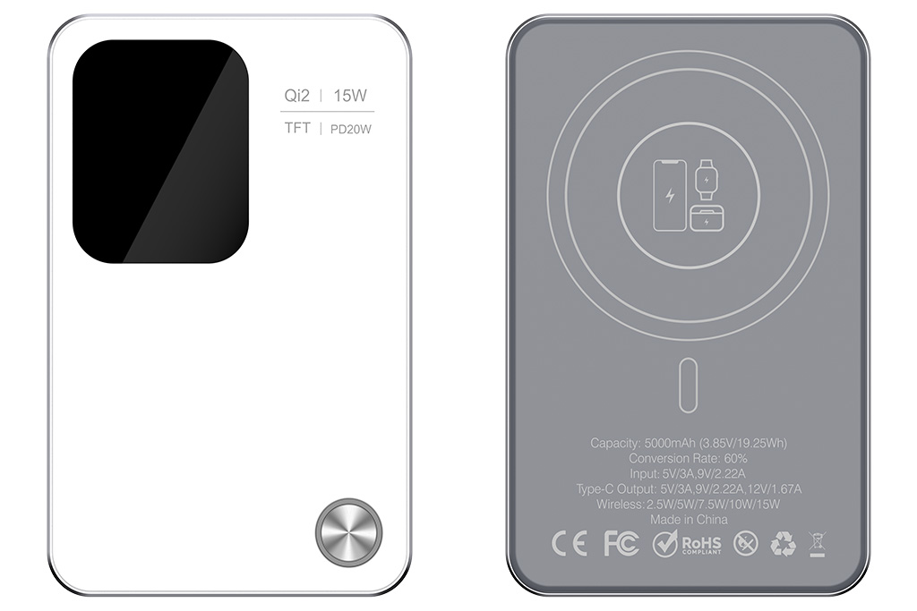 MagSafe Compatible 3-in-1 Wireless Power Bank 5000 mAh - 图片 7