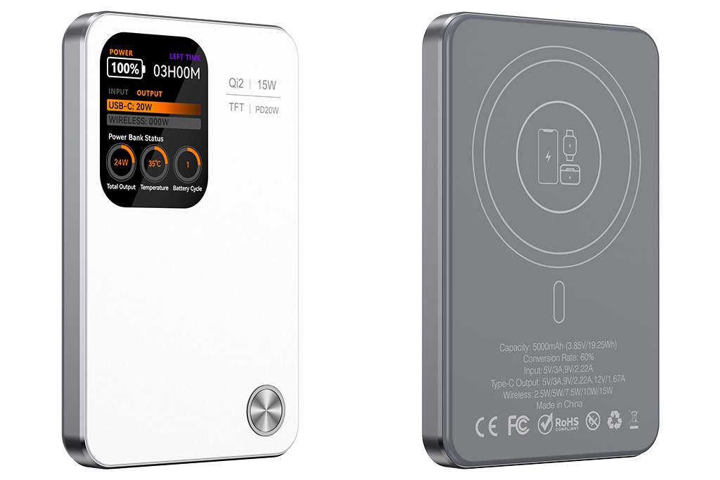 MagSafe Compatible 3-in-1 Wireless Power Bank 5000 mAh - 图片 8