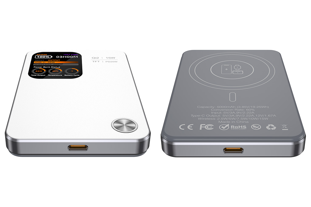 MagSafe Compatible 3-in-1 Wireless Power Bank 5000 mAh - 图片 9