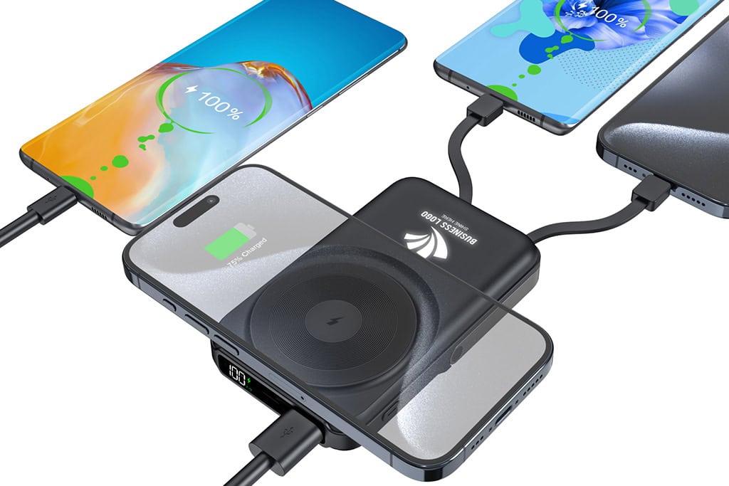 10.000 mAh MagSafe Power Bank with Phone Stand & Watch Charger - 图片 14