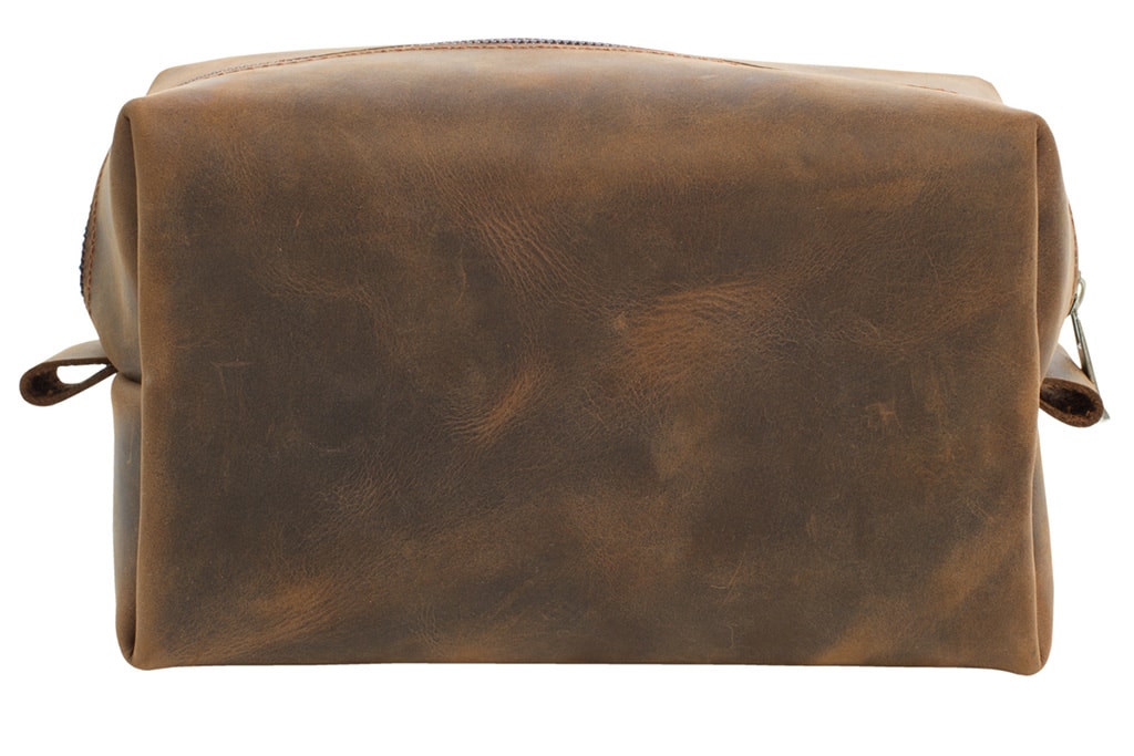 Genuine Leather Shaving & Makeup Bag - 图片 11