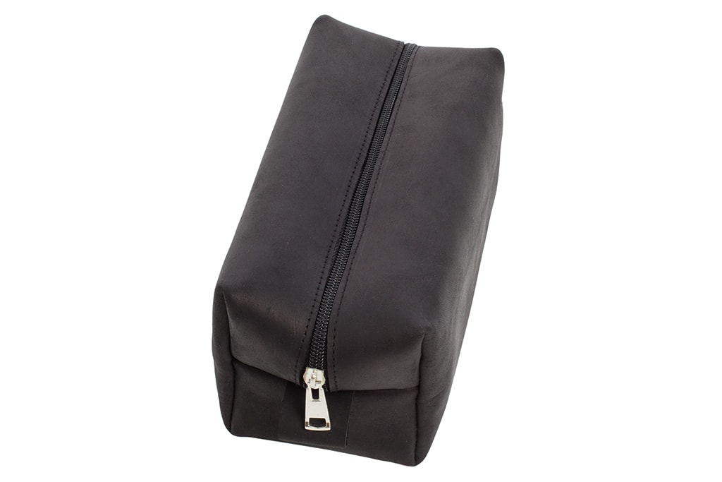 Genuine Leather Shaving & Makeup Bag - 图片 7
