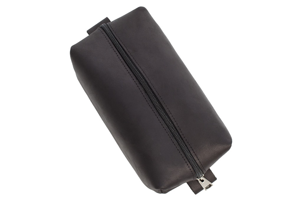 Genuine Leather Shaving & Makeup Bag - 图片 6