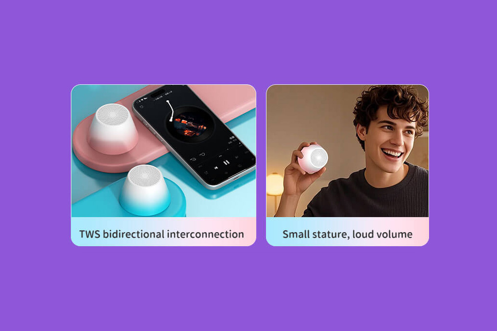 Mini Magnetic Bluetooth Speaker With Phone Stand - 图片 10