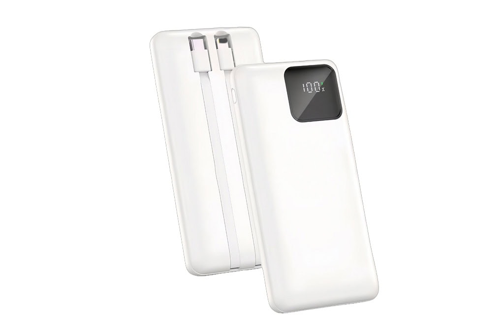 10.000 mAh Power Bank with Integrated Type-C & Lightning Cables - 图片 3