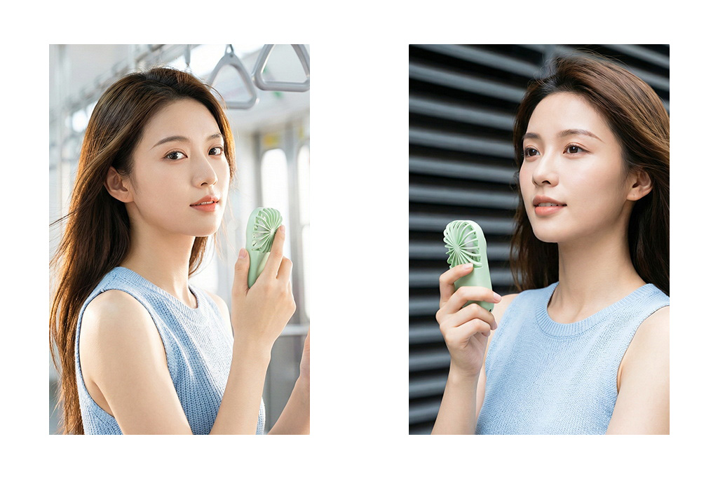 Rechargeable 1200mAh Handheld Mini Fan - 图片 4